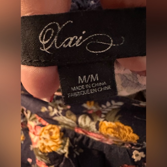 Forever 21 Floral Button-Up Mini Skirt Linen Blend Medium - Picture 3 of 4